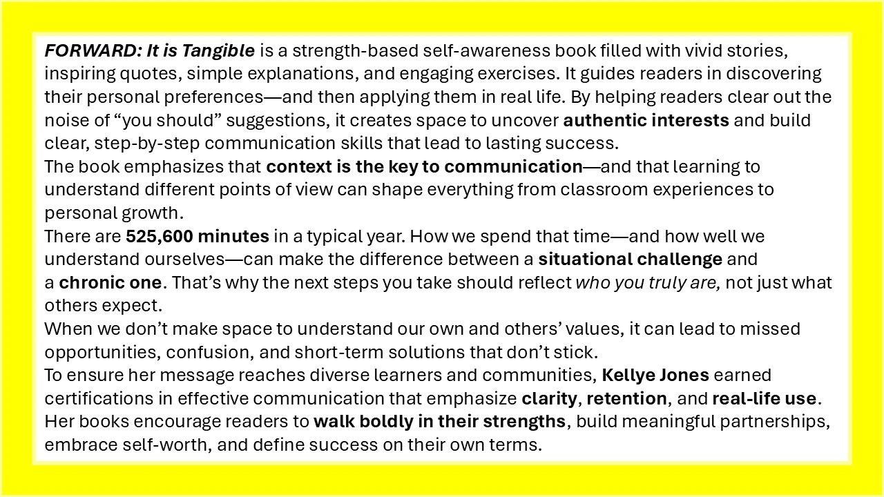 https://www.amazon.com/FORWARD-Student-Kellye-Jones/dp/B0G58J74TT