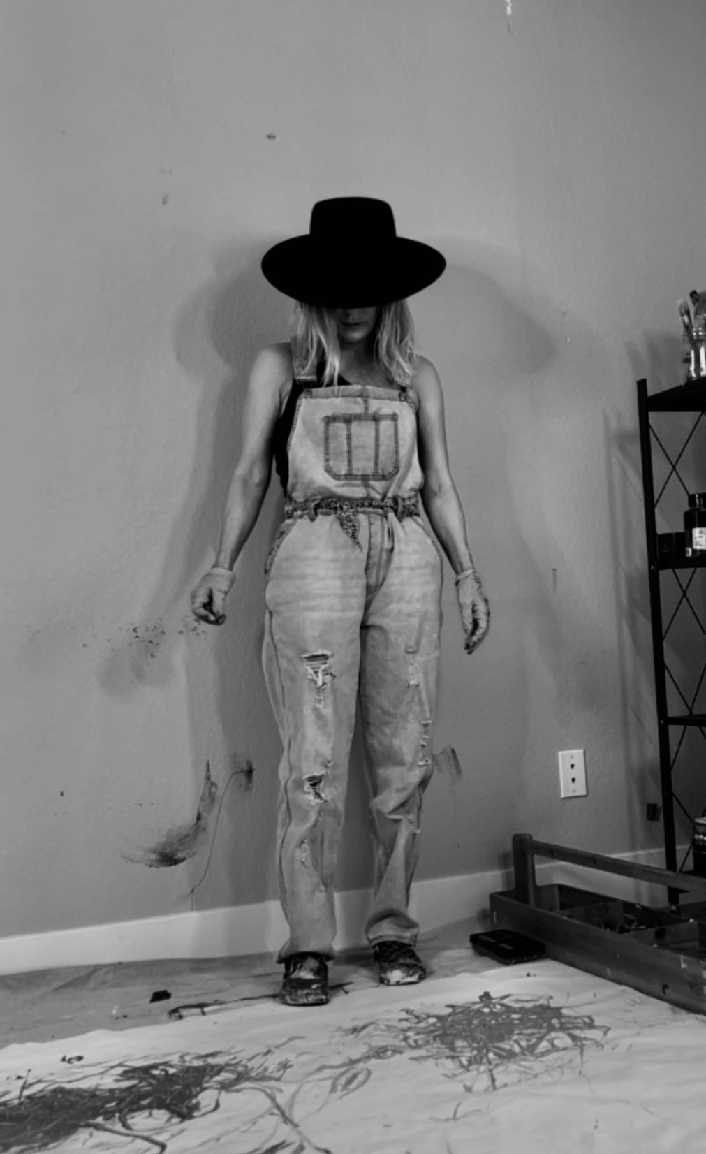 M. Croul in her studio 2022