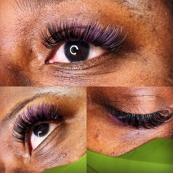 Custom Color Eyelash Extensions