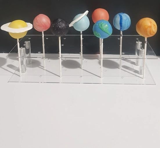 solar system cake balls