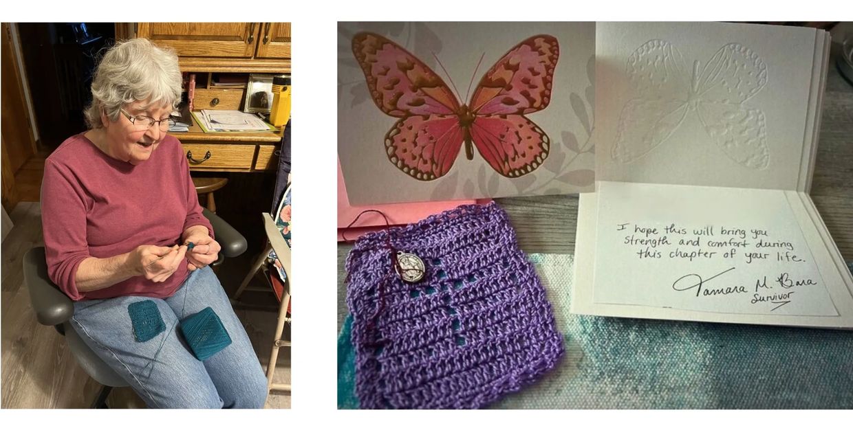 Ms, Lucy and Cancer Called prayer cloth 