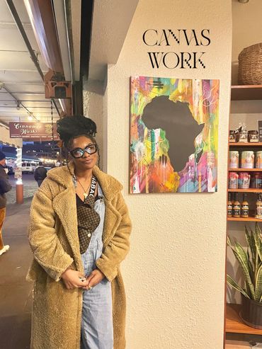 "Roots" is the first painting of my canvas series 'No place like home' purchased by Lands of Origin.