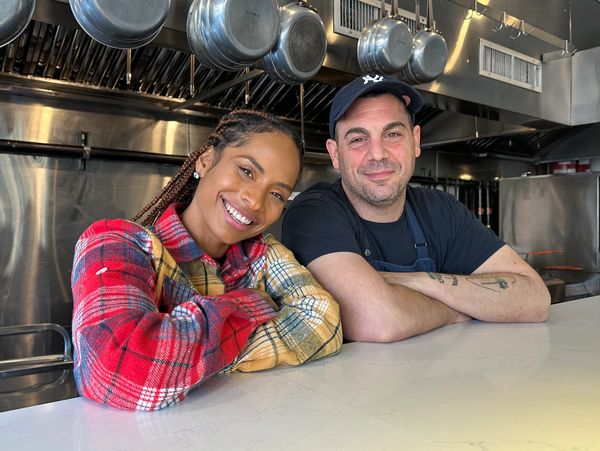 Chef's Kisss Host Laura Mora and Co-Host Chef Thomas Perone