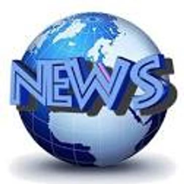 3D globe with the word NEWS in bold blue letters across it.