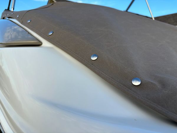 Custom Sunbrella boat cover. 
