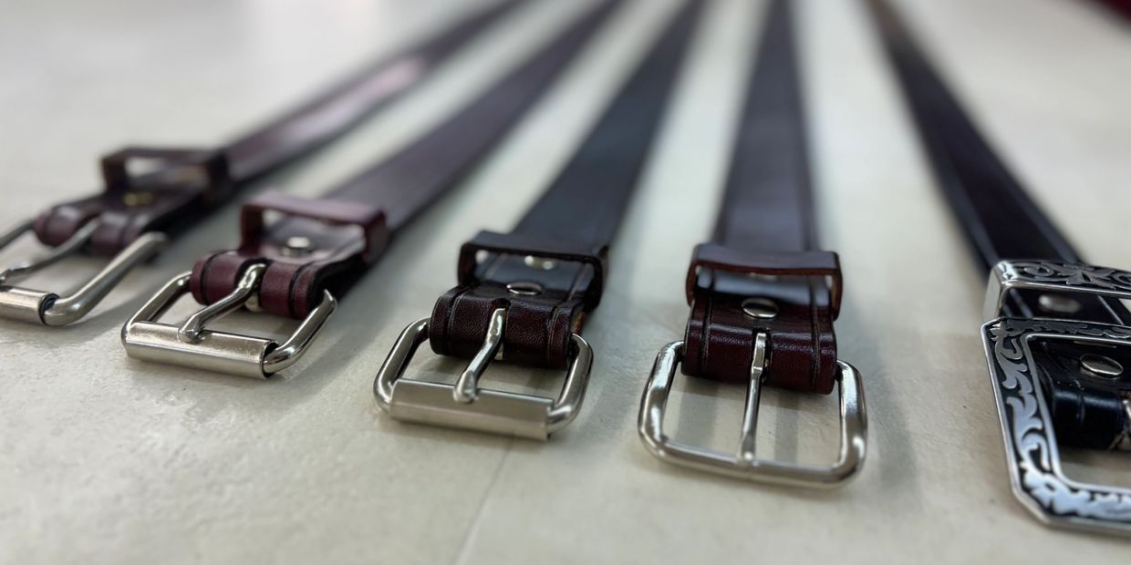 Handmade custom leather belts