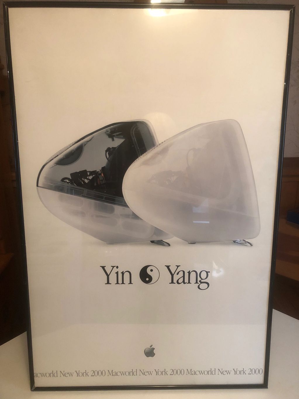 G3 Snow and Graphite iMac Yin Yang poster
