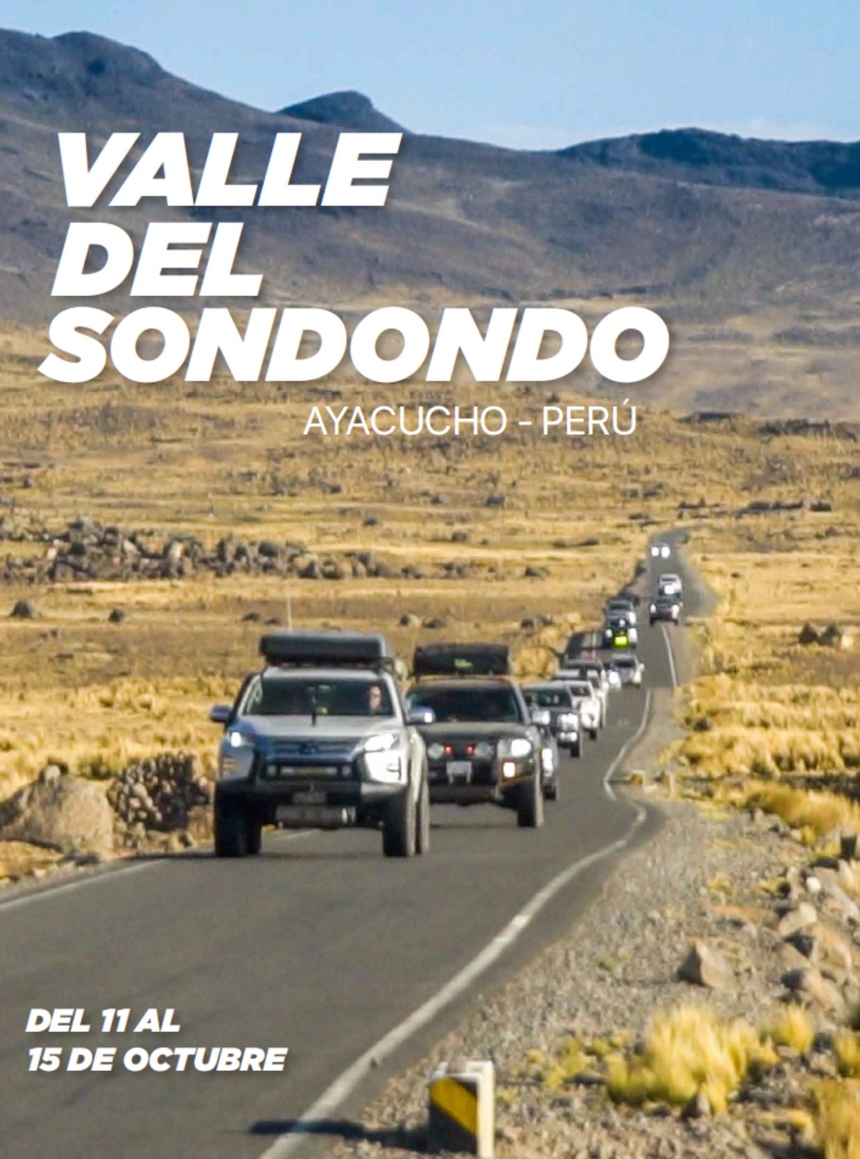 Caravana en Valle del Sondondo, Ayacucho, Perú.