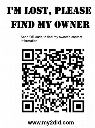 Traveling personal name with data protected in a QR code