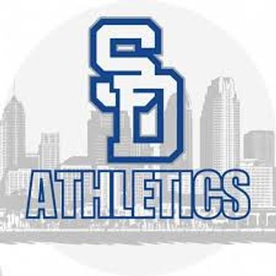 SD Athletics logo with city skyline.