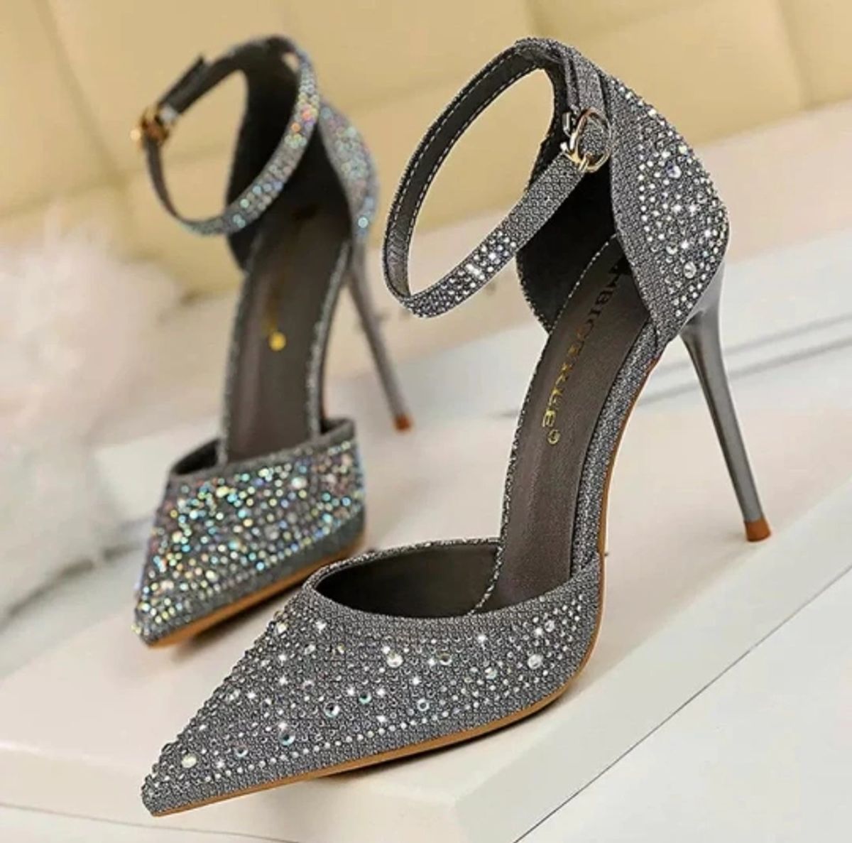Shiny Rhinestones High Heels Ladies Shoes Women Pumps Stiletto Sweet Women  Heels Wedding Shoes Women Sandals