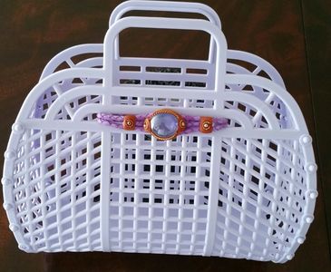 13" Retro Jelly Purse, Jelly Bag, Jelly Basket