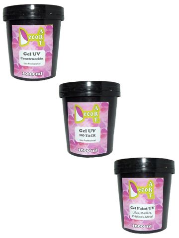 Gel UV, Gel UV No Tack, Gel Paint UV 1 Litro