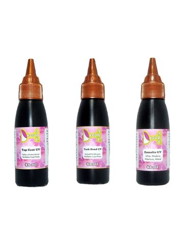 Top Coat UV, Tack Bond UV, Esmalte UV 60 ml