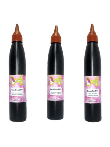 Top Coat UV, Tack Bond UV, Esmalte UV 150 ml