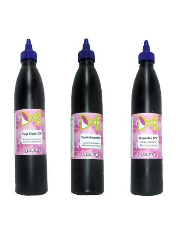 Top Coat UV, Tack Bond UV, Esmalte UV 300 ml