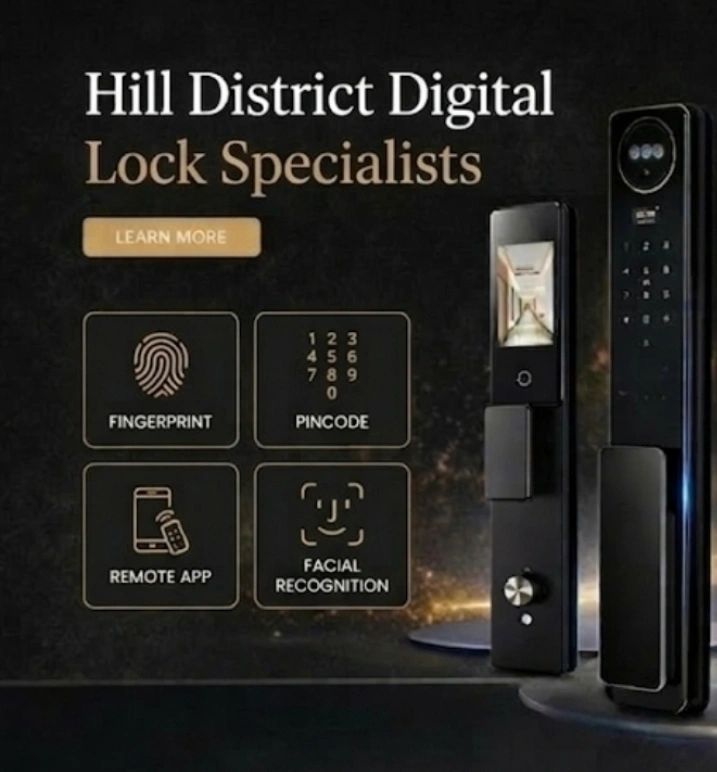 Digital lock specialists offering fingerprint, pincode, remote app, and facial recognition access.
