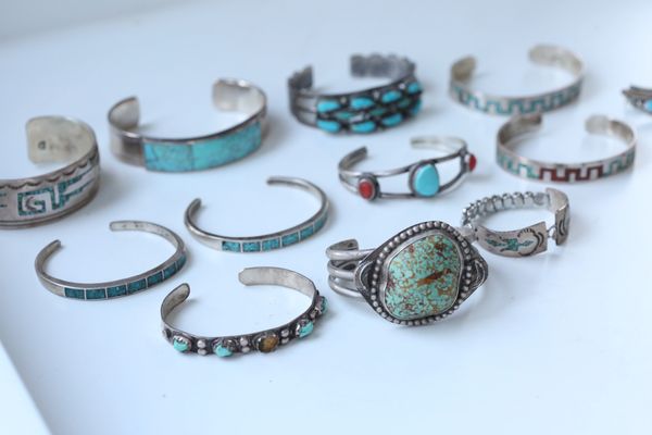 Turquoise native American jewlery sold at previous sale