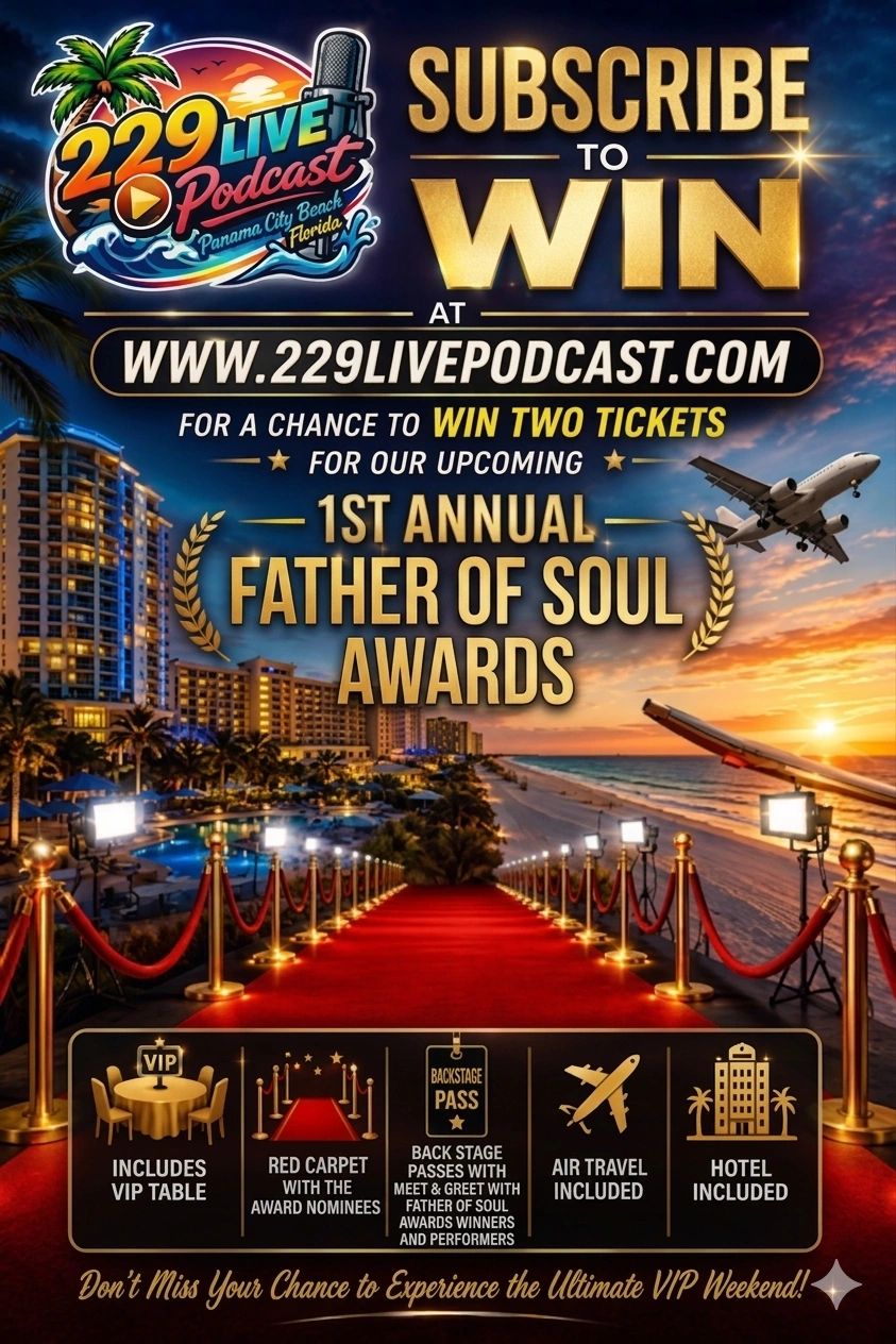 Subscribe to win tickets for the 1st Annual Father of Soul Awards in Panama City Beach.