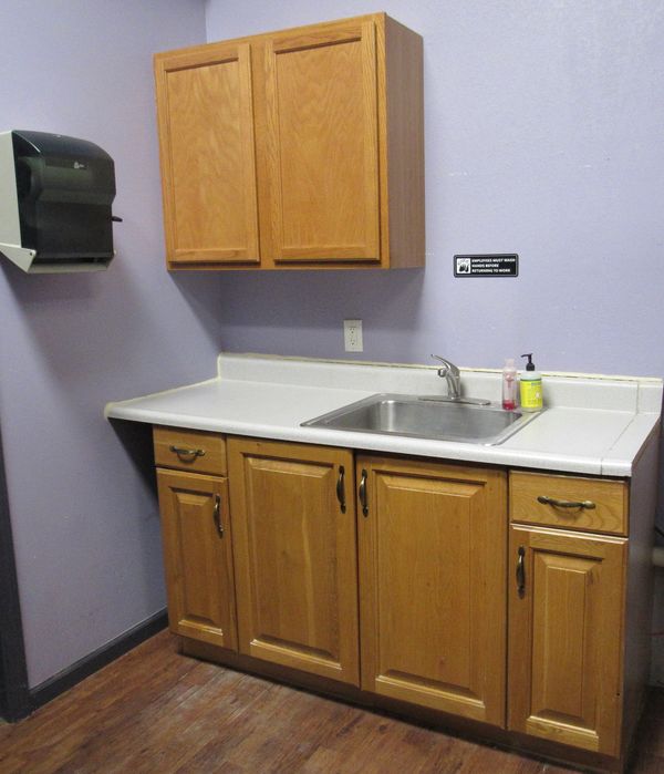 The spacious catering food preparation area inside Chelsea Party Loft, in Chelsea, Michigan.