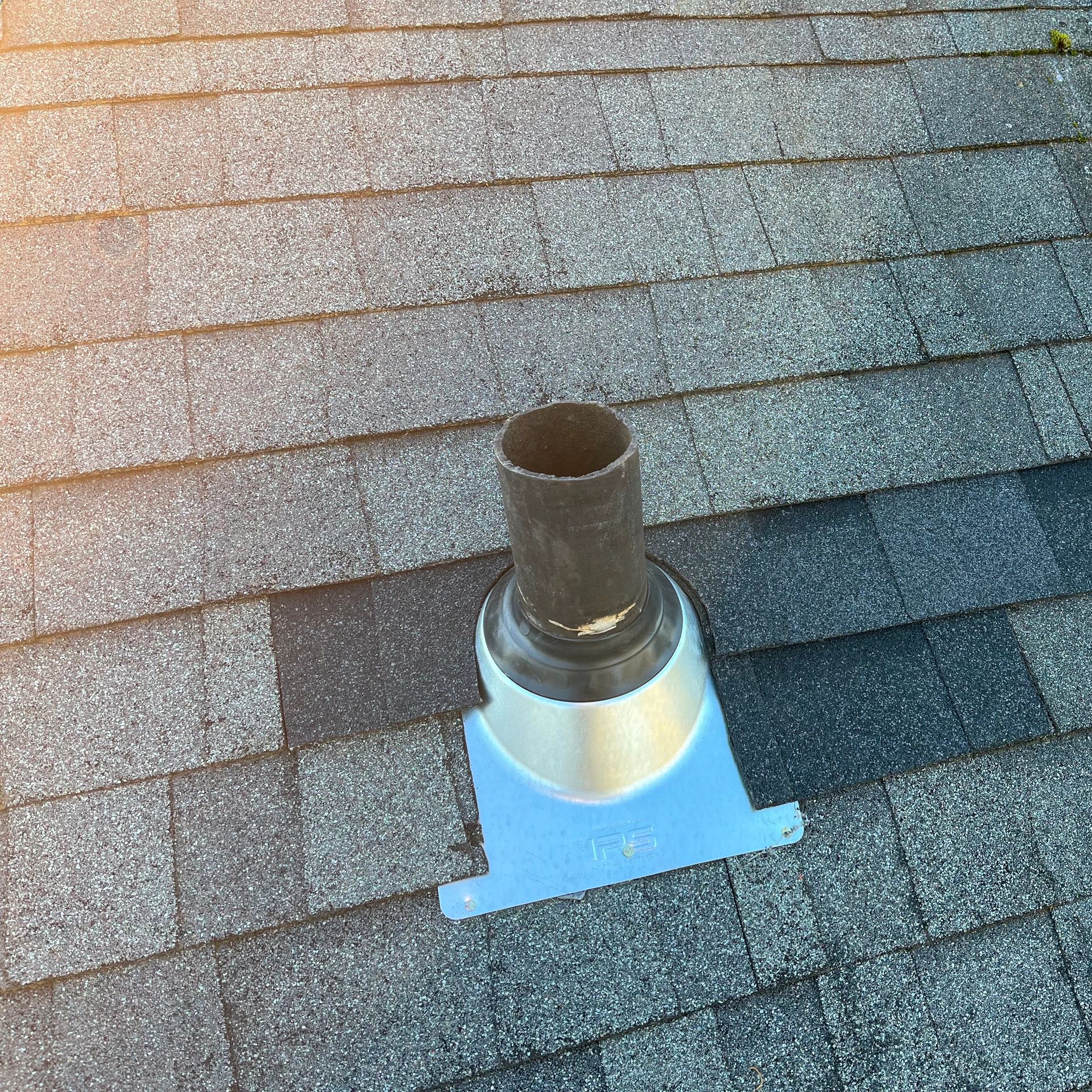 Replaced pipe jack with new shingles installed around it for secure, leak-free roofing in Everett.