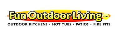 Fun Outdoor Living logo with outdoor lifestyle themes.