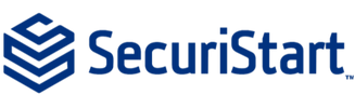 Blue Securistart logo with stacked cube icon.
