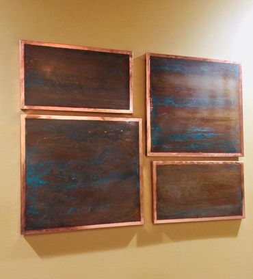 Copper wall art design