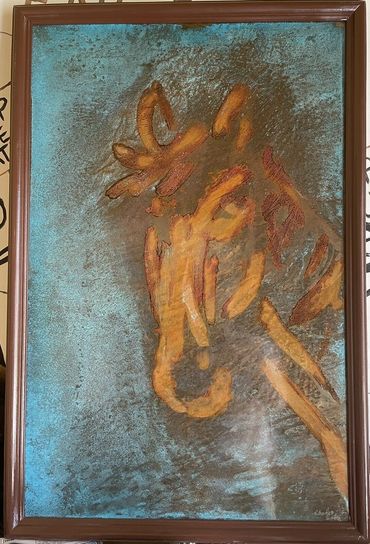 Copper patina / verdigris wall art