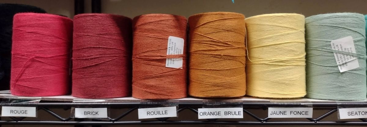 Cottolin 8/2, Cotton Linen Weaving Yarn, Cotolin by Maurice Brassard, 1/2 Pound Spool- 20+ Colors to Choose from (Brick)