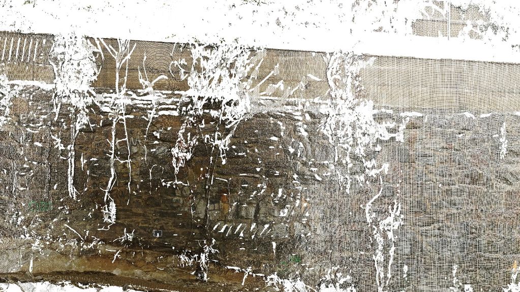 3D Laser Scanning for a project in NYC. Elevation from the 3D Point Cloud of the  existing rocks. 