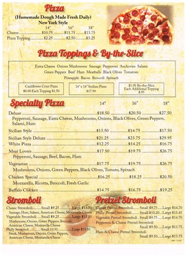 Menu | Alberto's Pizzeria Family Italian Restaurant