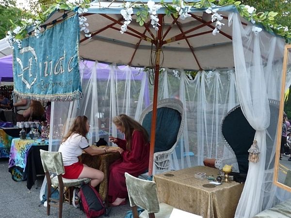 Vendor at the Medieval Festival at Ft. Tryon Park, on the grounds of The Cloisters at the northern t