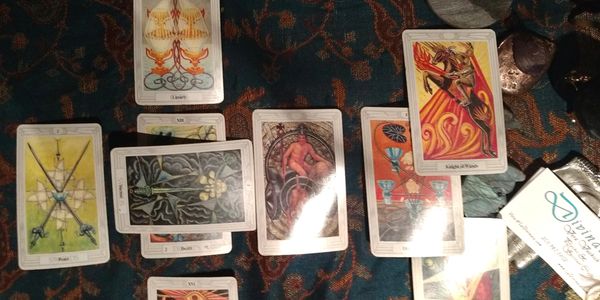 These tarot cards kept coming up in readings at the last event before COVID hit full-force.  The mea