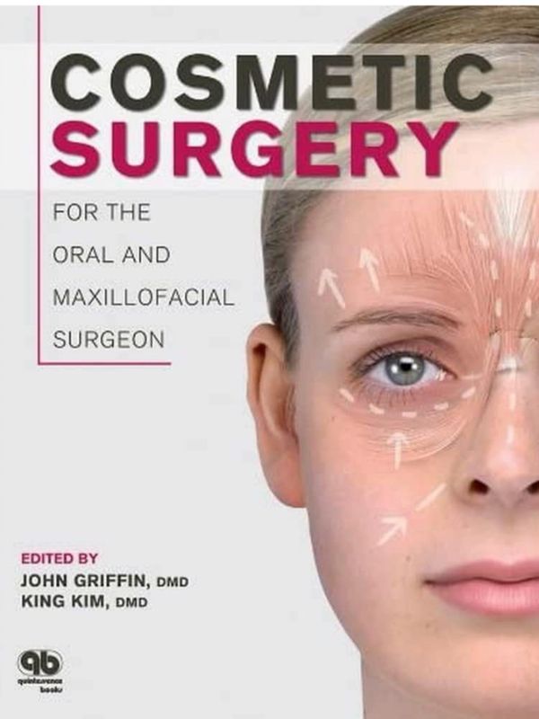 Book cover for cosmetic surgery in oral and maxillofacial fields.
