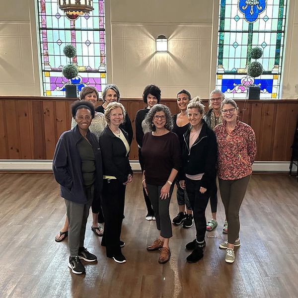 A group of women on a Useful Gatherings women's retreat in Western New York.