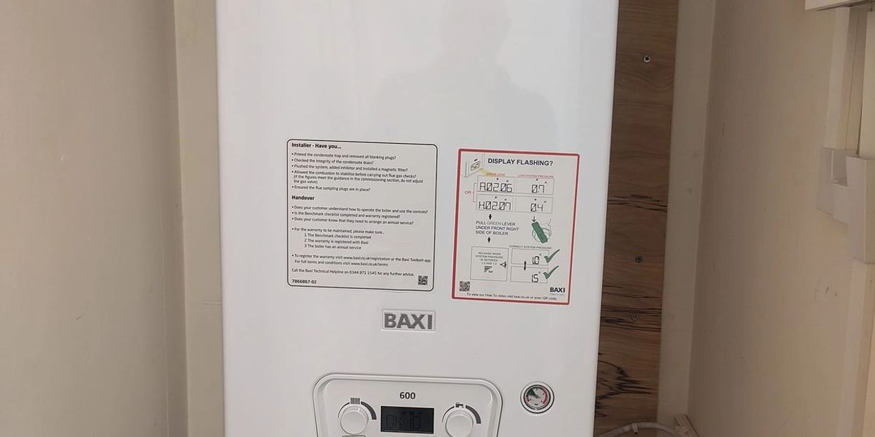Baxi 600 combi boiler fitted in Wickersley
