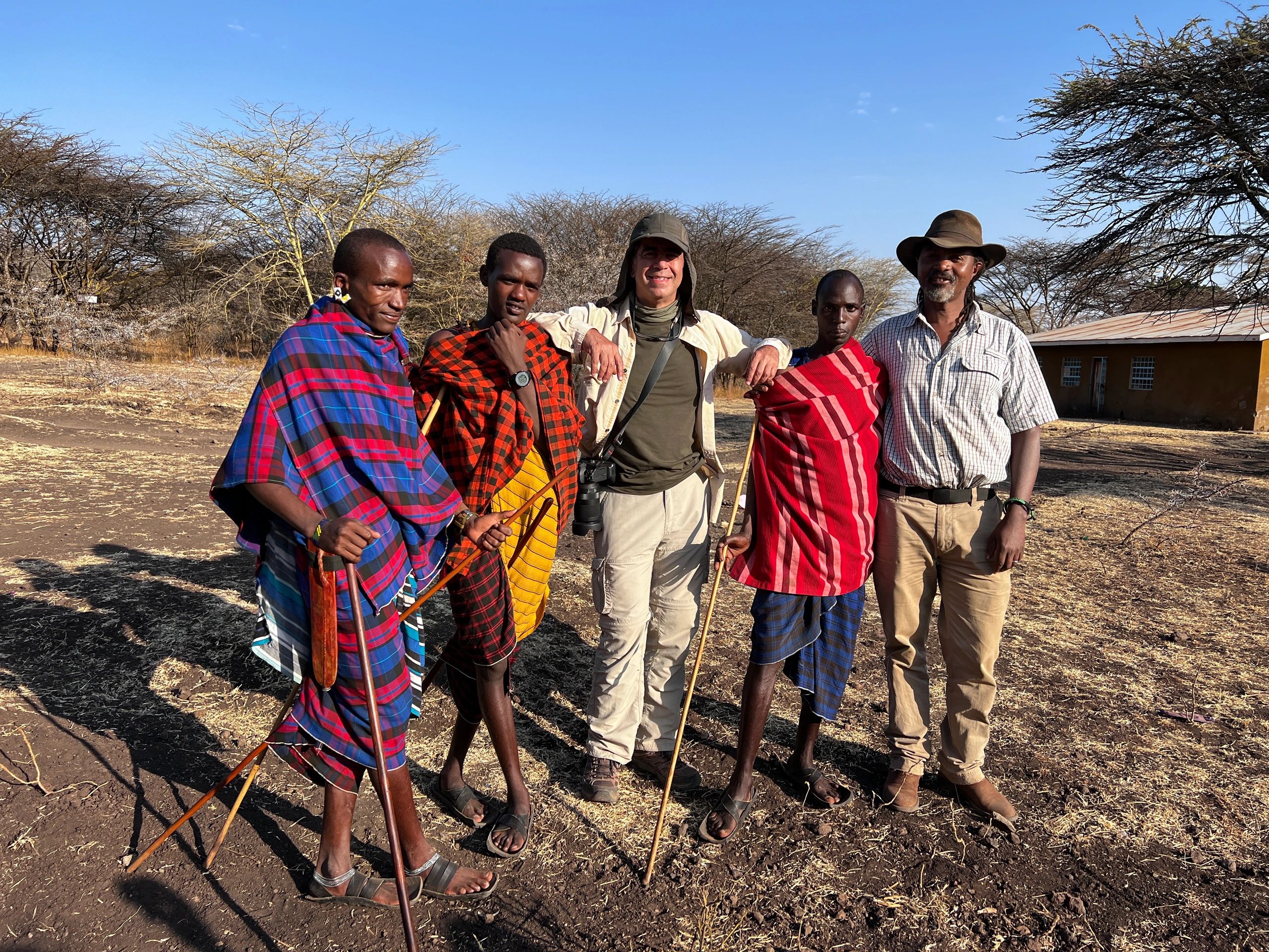 Miguu team with Maasai