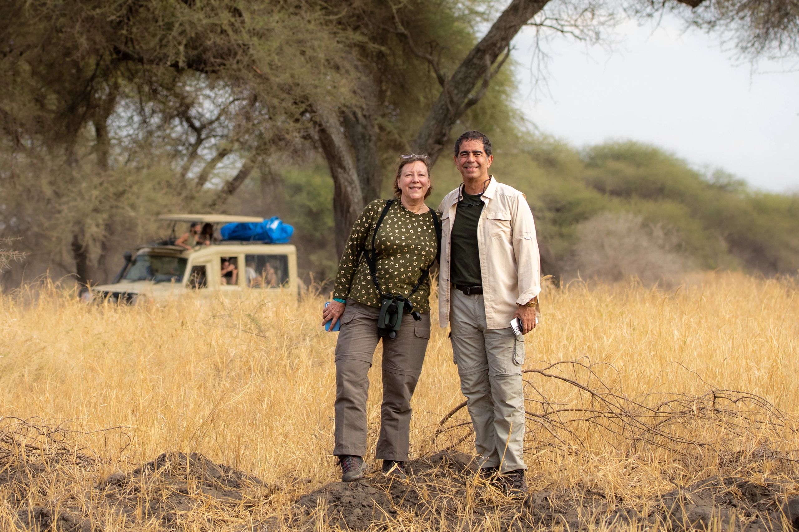 Couple on safari