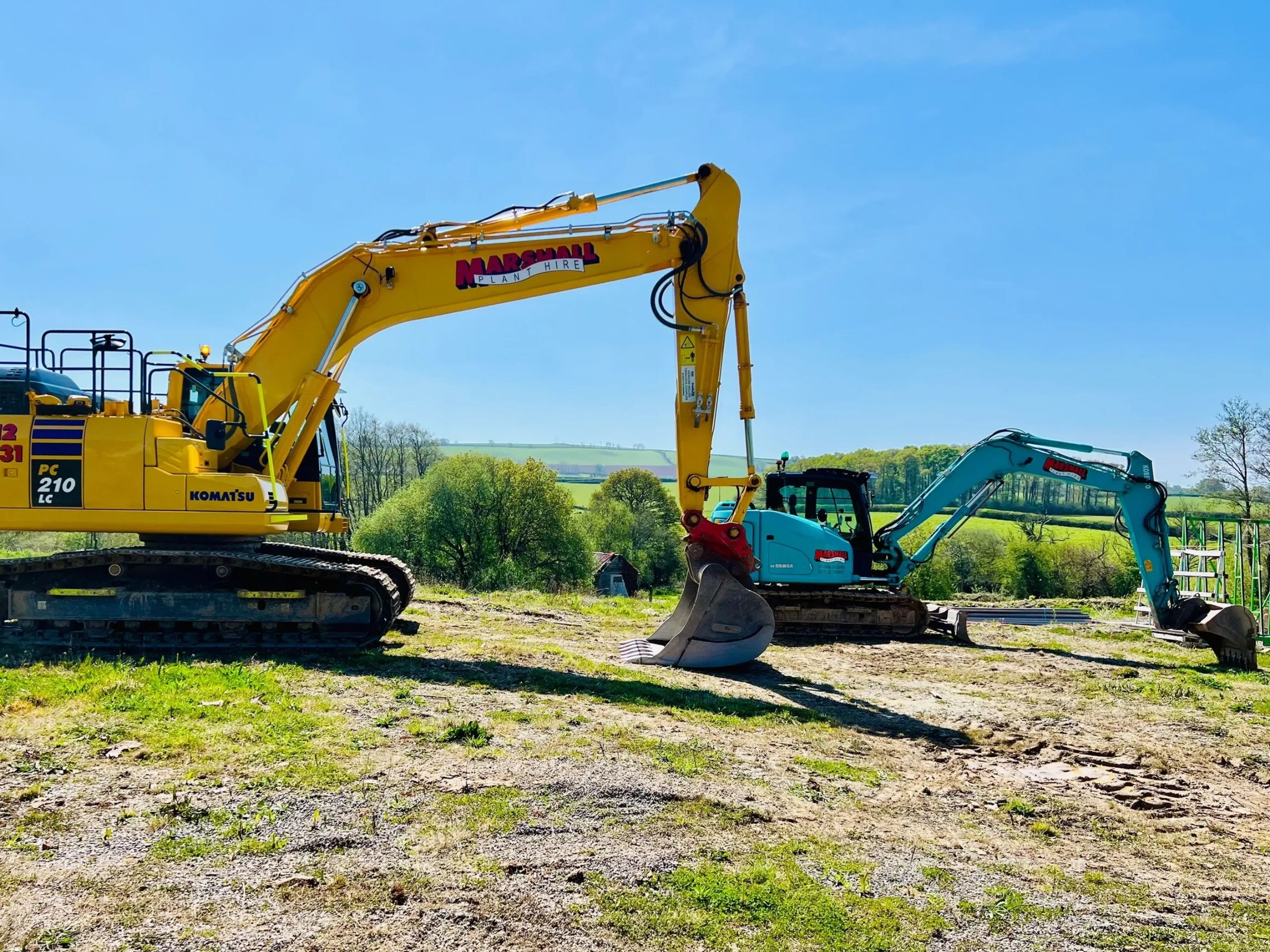 Groundworks carried out on a private development, including excavation for new road foundations, bulk earthmoving and drainage installation to support the construction of a new industrial estate