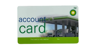 BP account card for fuel purchases at BP gas stations.