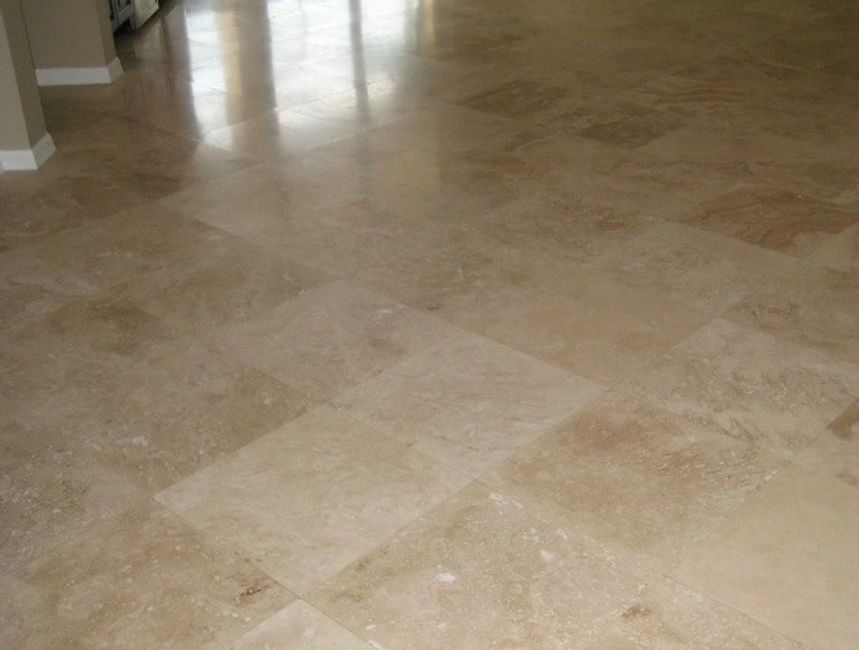 Travertine cleaning sealing honing floor shower bathroom kitchen interior exterior resurfacing holes