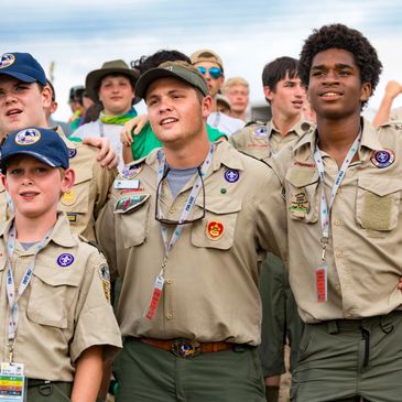 Scouts attending Jamboree