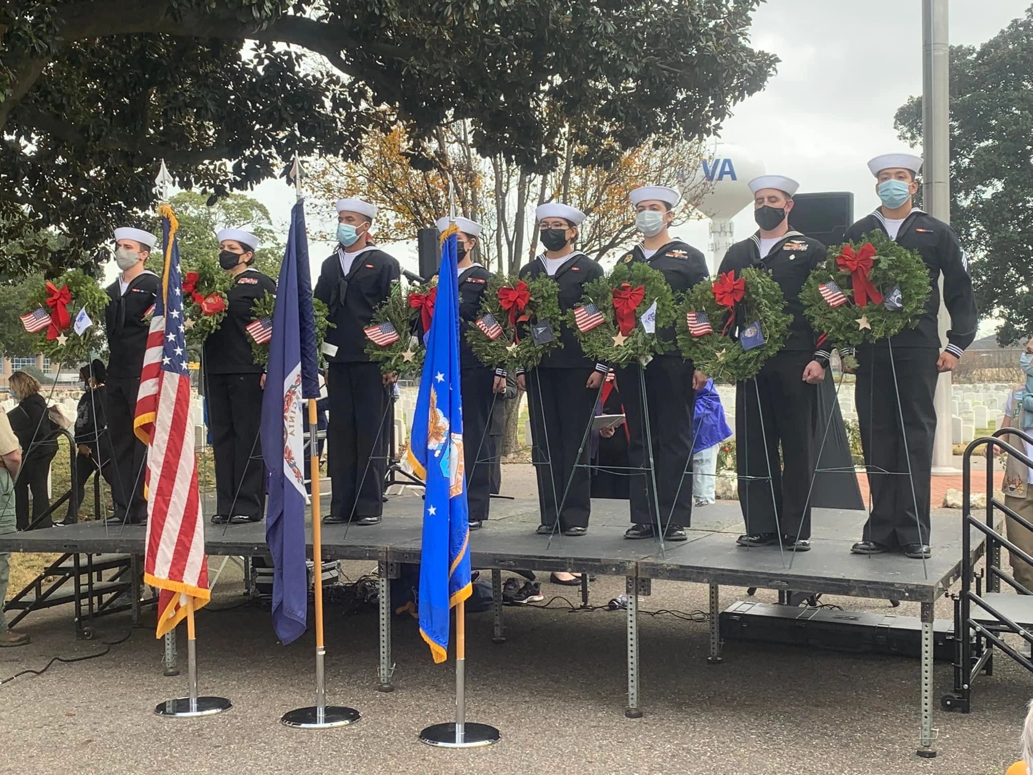 2021 Wreaths Across America laying ceremony, Newport News, VA