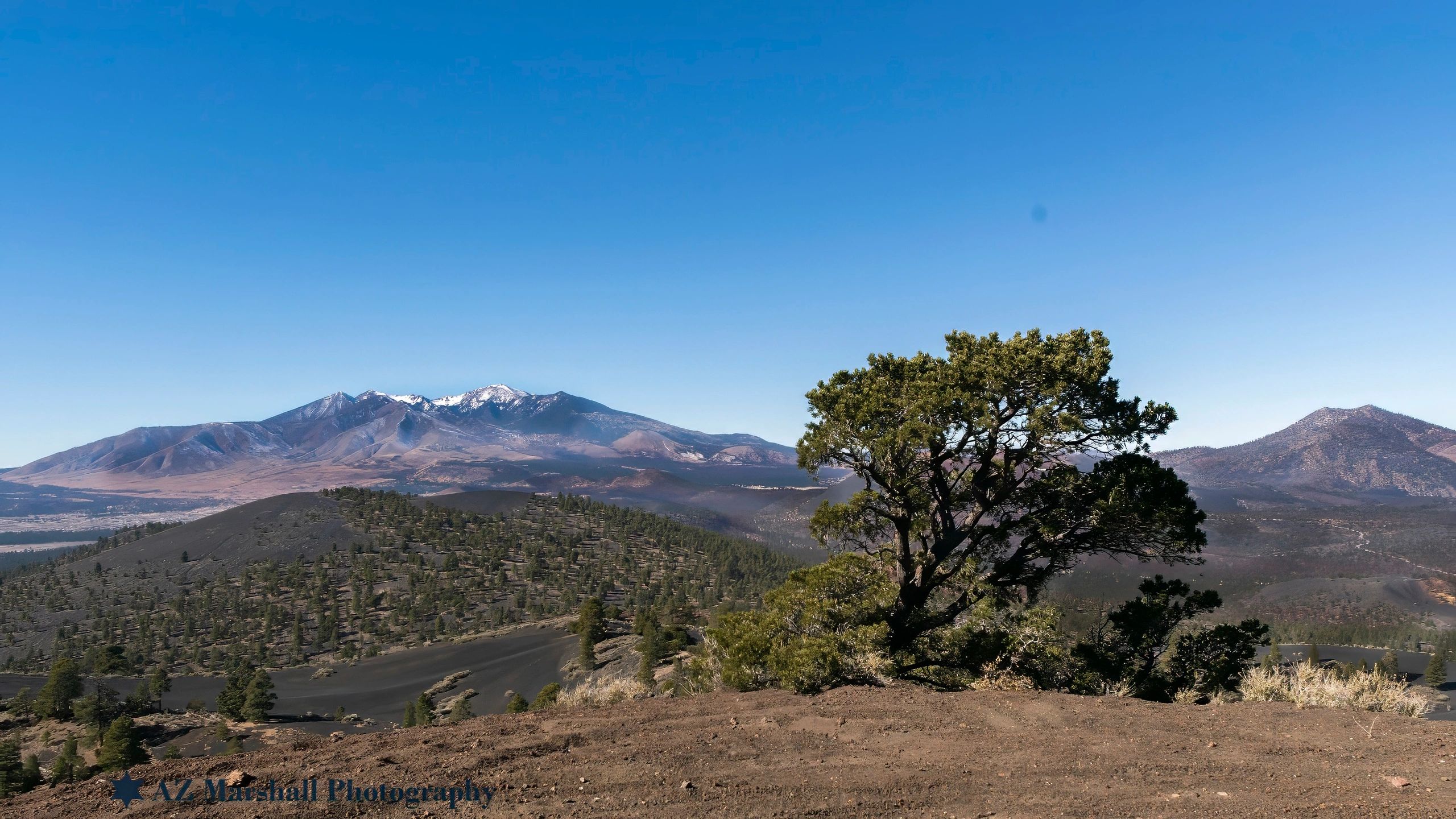 San Fransisco Peaks.  Meteor Crater.  Arizona