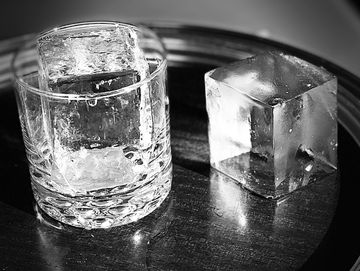 clear high end crafted ice cube