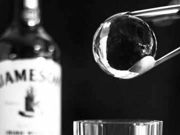 clear sphere ice cube