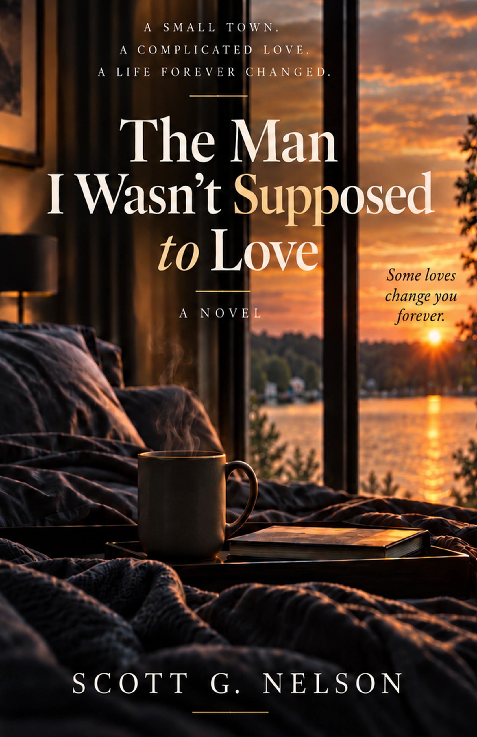 Book cover for a romance novel by Scott G. Nelson.