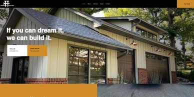 Heilman Construction website design screenshot