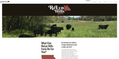 RoLyn Hills Farm website design screenshot